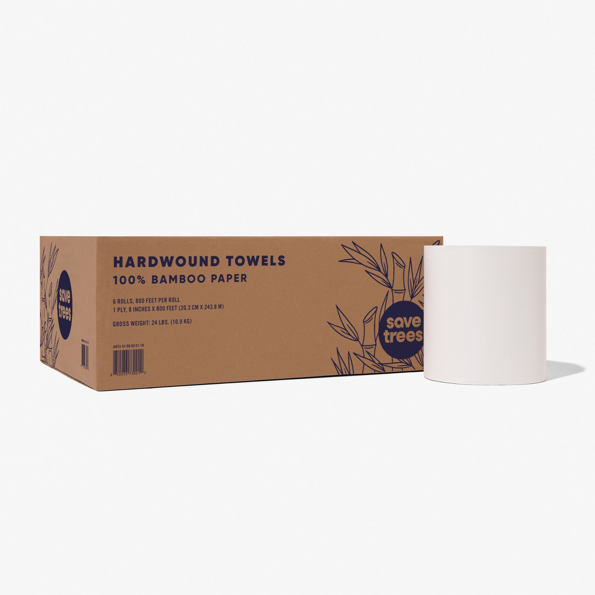 Bamboo hardwound towels