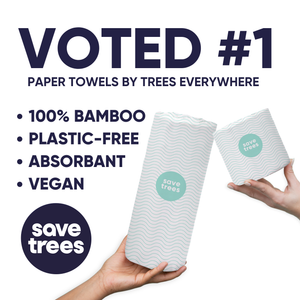 Save Trees Bamboo Paper Towels, voted #1 paper towels by trees everywhere